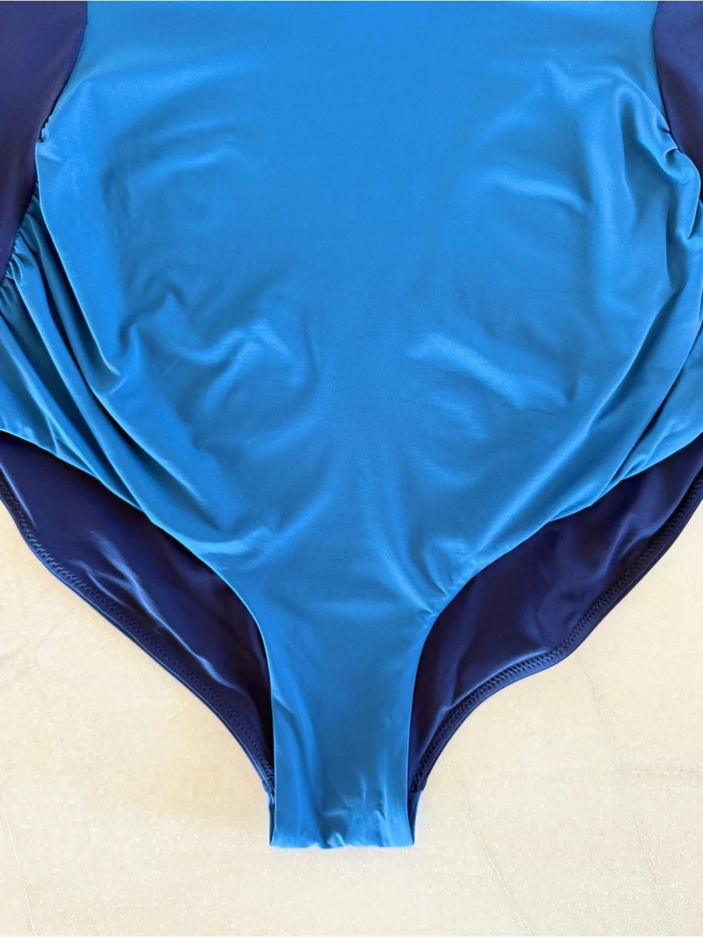 HATCH Collection The Zanzibar Maillot Maternity One Piece Swimsuit Blue Medium